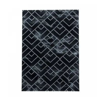 Ayyildiz Kusový koberec Naxos 3814 – černá/šedá 140x200 cm