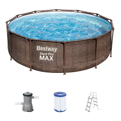 Bestway Bazén Steel Pro Max™ DELUXE SERIES™ s filtračním zařízením a schůdky, Ø 3,66 x m