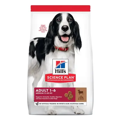 Hill's Science Plan Adult Medium krmivo pro psy s jehněčím a rýží 14 kg