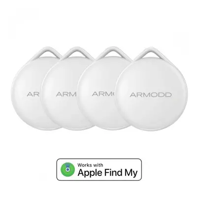 lokátor Set 4 ks Armodd iTag bílý (AirTag alternativa) s podporou Apple Find My (Najít)