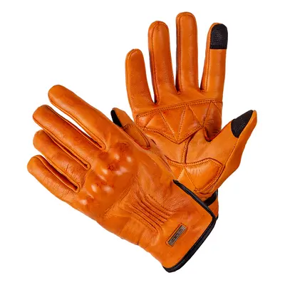 Kožené moto rukavice W-TEC Dahmer (Velikost: XXL, Barva: tmavě hnědá)
