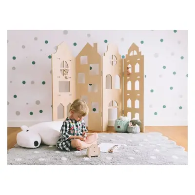 Myminihome Multifunkční paravan do dětského pokoje ve tvaru domku Zvolte barvu: Bílá