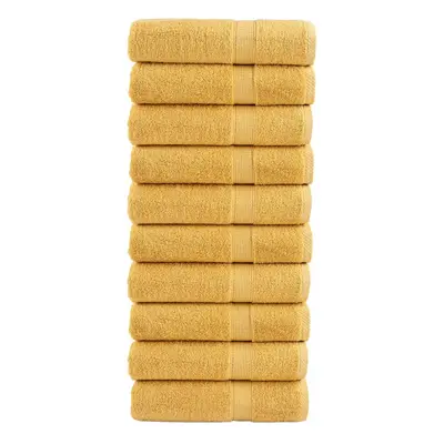 vidaXL Premium ručníky ks zlaté g/m² 100% bavlna